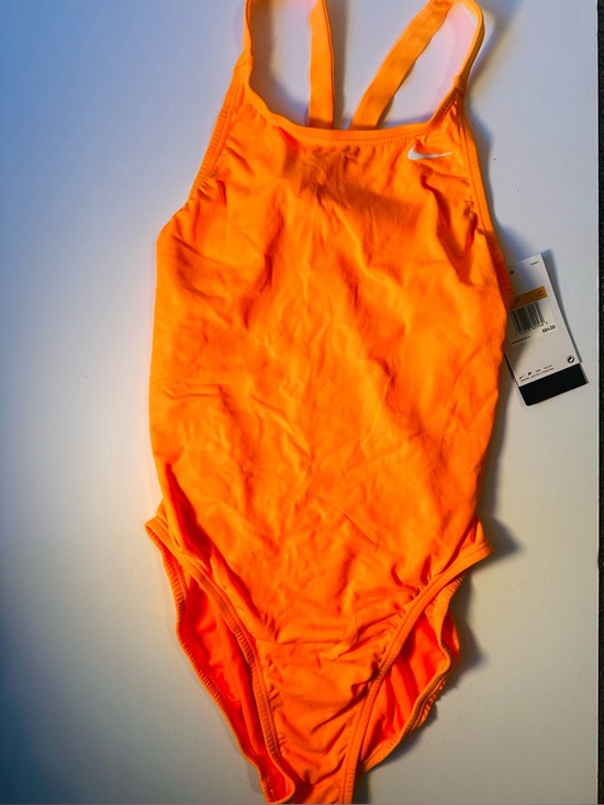 Nike Other - Nike Women’s Hydrastrong Orange Athletic One-Piece Size 8 Euro 34